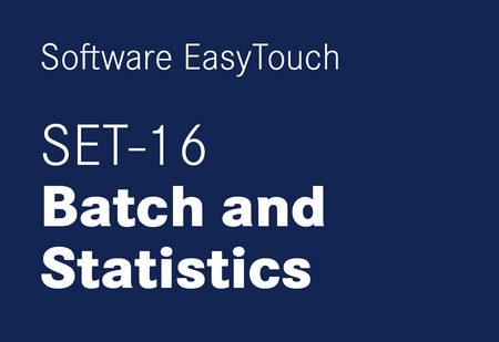 KERN EasyTouch SET-16 Batch and Statistics