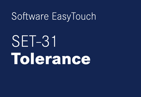KERN EasyTouch SET-31 Tolerance