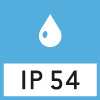 Protezione da polvere e spruzzi d’acqua IP54