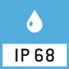 Stof- en spatwaterbescherming IP68